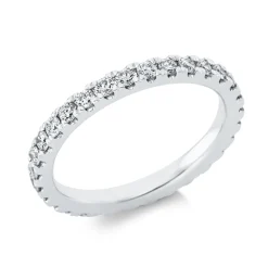 Memoire Ring aus 950 Platin 28 Brillanten 0,79ct TW-SI B:2,5mm