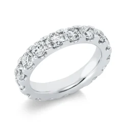 Memoire Ring aus 950 Platin 16 Brillanten 3,72ct TW-SI B:4,3mm