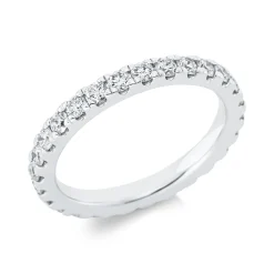 Memoire Ring aus 950 Platin 26 Brillanten 1,21ct TW-SI B:2,7mm