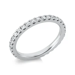 Memoire Ring aus 950 Platin 31 Brillanten 0,81ct TW-SI B:2,4mm