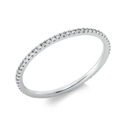 Memoire Ring schmal aus 950 Platin 57 Brillanten 0,19ct TW-SI B:1,3mm