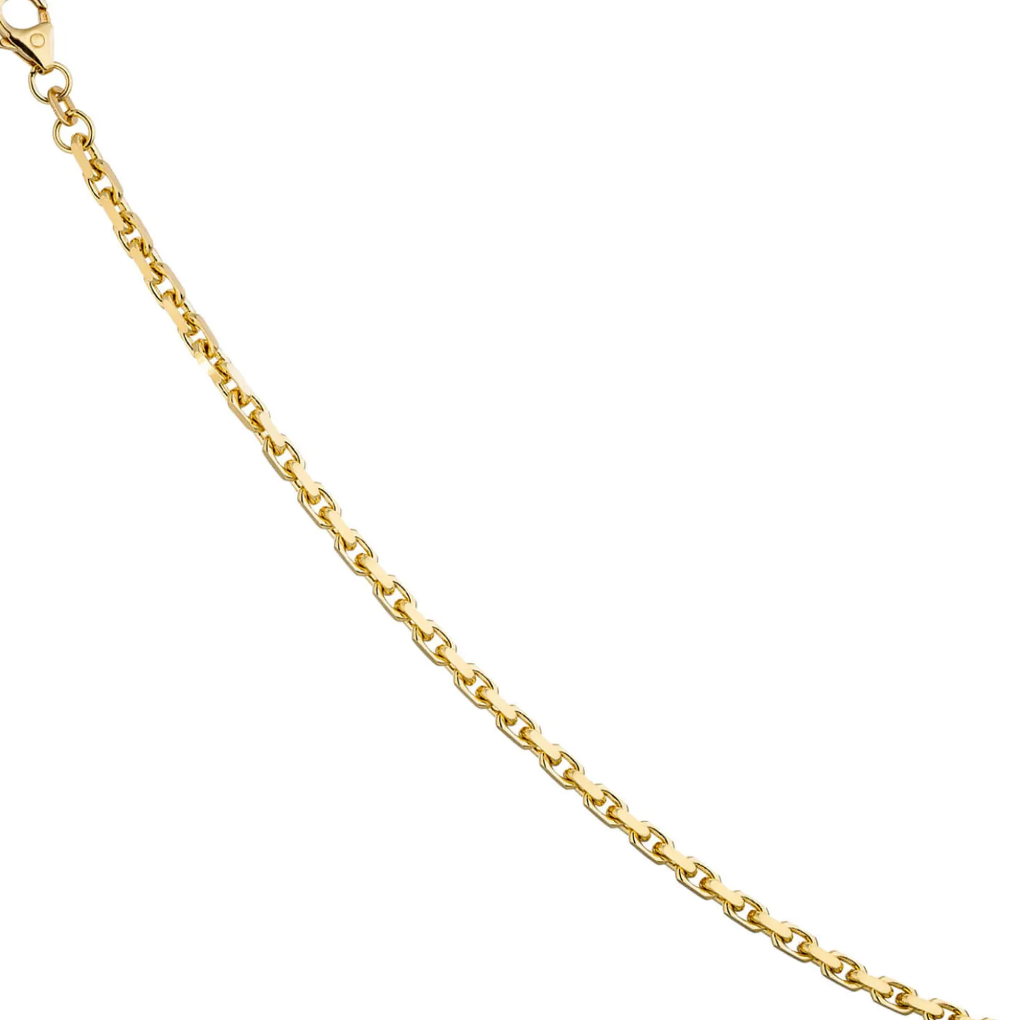 3mm Ankerarmband Armband Armschmuck aus 333 Gold Gelbgold diamantiert 21cm