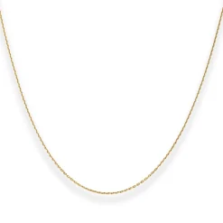 1,2mm Ankerkette diamantiert Collier Halskette aus 585 Gold Gelbgold 36cm