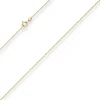1,2mm Ankerkette diamantiert Collier Halskette aus 333 Gold Gelbgold 36cm