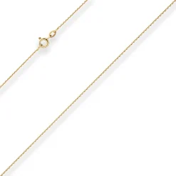 1,2mm Ankerkette diamantiert Collier Halskette aus 333 Gold Gelbgold 38cm