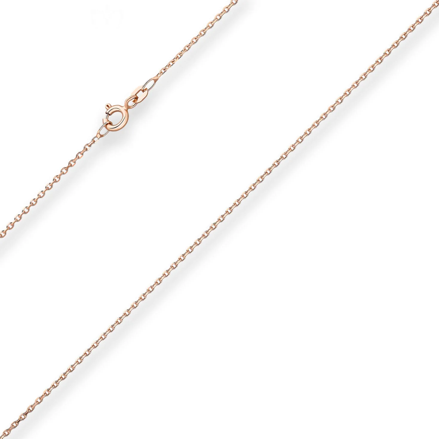 1,3mm Ankerkette diamantiert Collier Halskette aus 585 Gold Rotgold 45cm