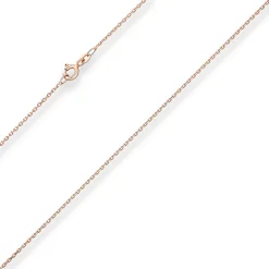 1,3mm Ankerkette diamantiert Collier Halskette aus 585 Gold Rotgold 42cm