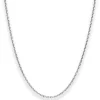 1,9mm Ankerkette diamantiert Collier Halskette aus 925 Silber rhodiniert 60cm