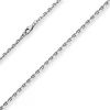 2,5mm Ankerkette diamantiert Collier Halskette aus 925 Silber rhodiniert 60cm