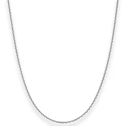 1,7mm Ankerkette diamantiert Collier Halskette aus 925 Silber rhodiniert 70cm