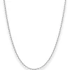 1,9mm Ankerkette diamantiert Collier Halskette aus 925 Silber rhodiniert 80cm