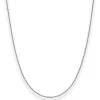 1,7mm Ankerkette diamantiert Collier Halskette aus 925 Silber rhodiniert 50cm