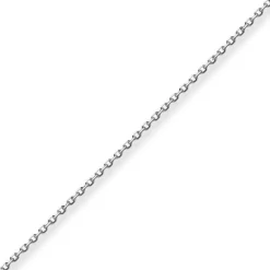 1,3mm Ankerkette diamantiert Kette Collier Halskette aus 750 Gold Weißgold 45cm