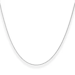 1,2mm Ankerkette diamantiert Kette Collier Halskette aus 585 Gold Weißgold 36cm