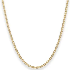 2,5mm Ankerkette diamantiert Kette Collier Halskette aus 585 Gold Gelbgold 70cm
