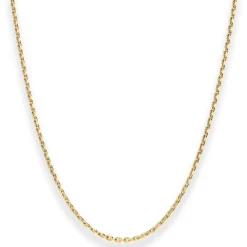 1,9mm Ankerkette diamantiert Kette Collier Halskette aus 585 Gold Gelbgold 50cm