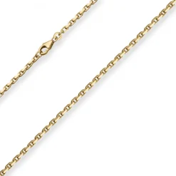 2,5mm Ankerkette diamantiert Kette Collier Halskette aus 333 Gold Gelbgold 55cm