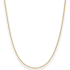 1,7mm Ankerkette diamantiert Kette Collier Halskette aus 333 Gold Gelbgold 50cm