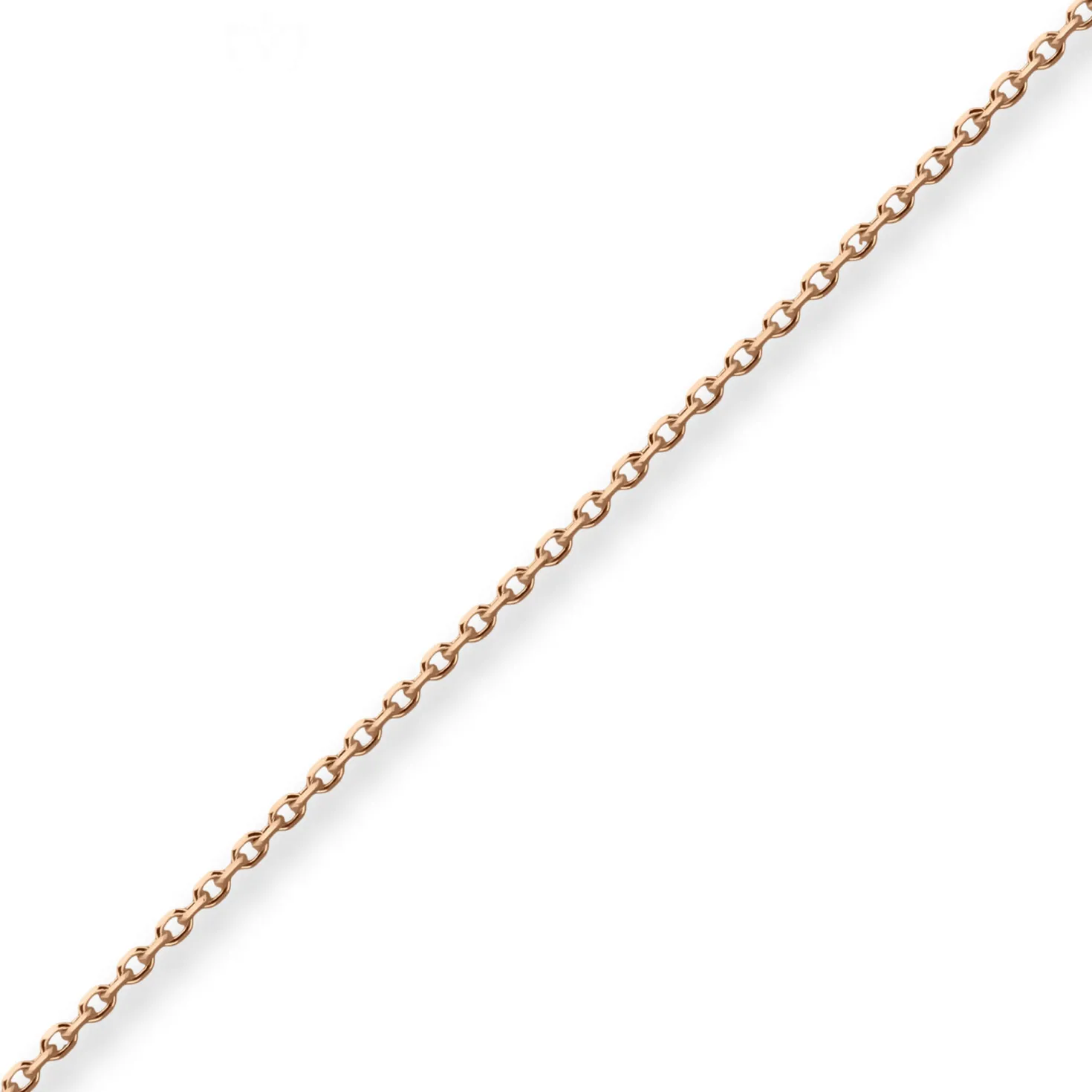 1,3mm Ankerkette diamantiert Kette Collier Halskette aus 750 Gold Rotgold 42cm