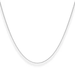1,2mm Ankerkette diamantiert Kette Collier Halskette aus 333 Gold Weißgold 42cm