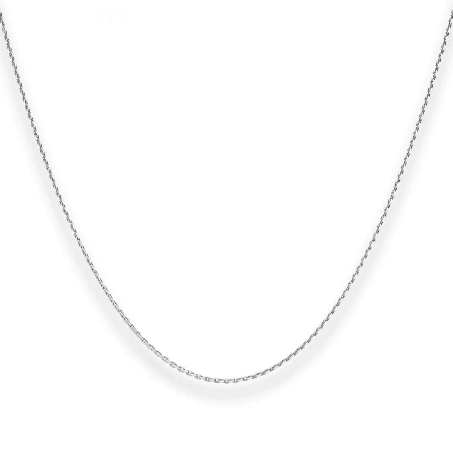 1,2mm Ankerkette diamantiert Kette Collier Halskette aus 333 Gold Weißgold 42cm