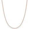 1,7mm Ankerkette diamantiert Kette Collier Halskette aus 585 Gold Rotgold 40cm