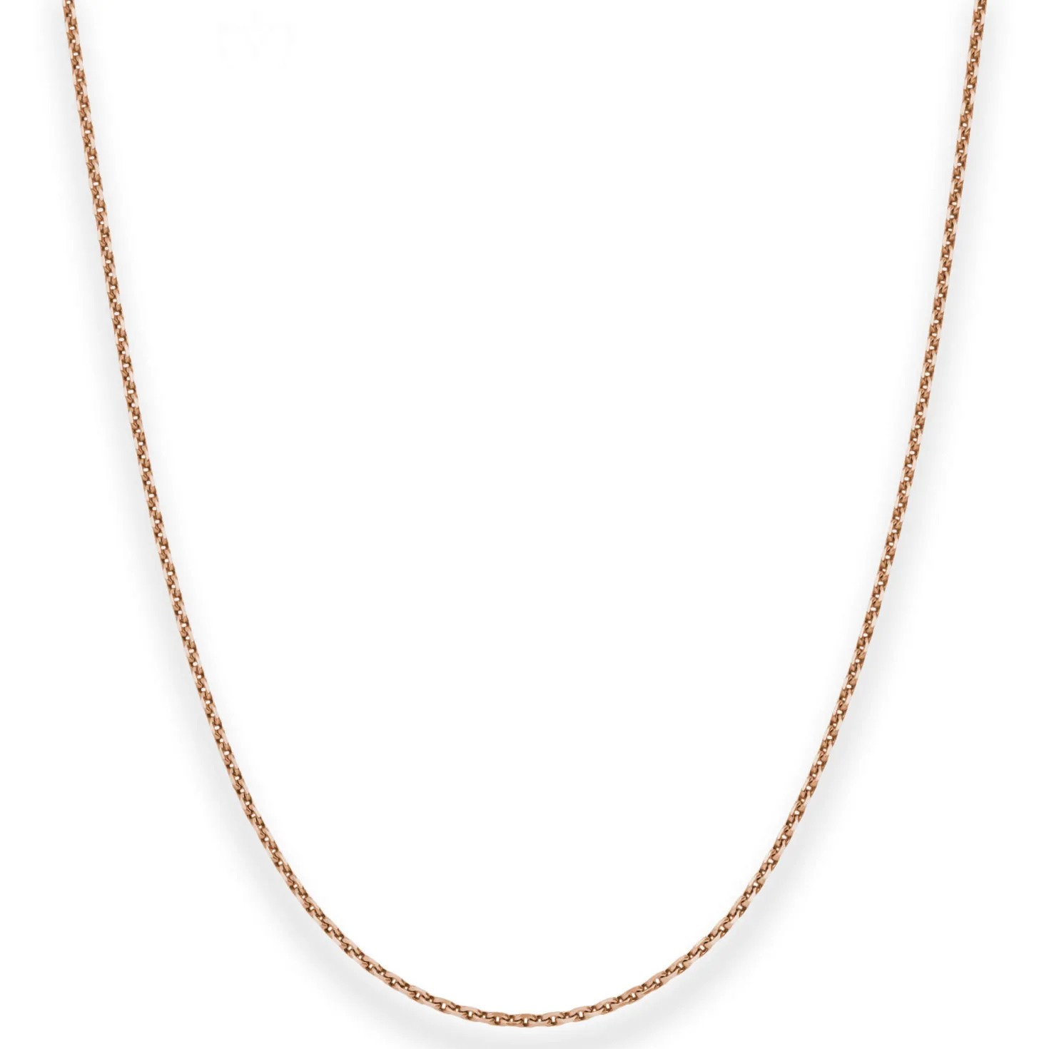 1,7mm Ankerkette diamantiert Kette Collier Halskette aus 585 Gold Rotgold 40cm