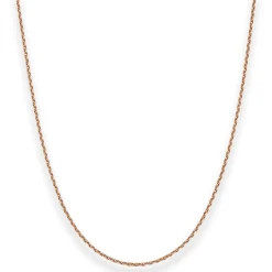 1,7mm Ankerkette diamantiert Kette Collier Halskette aus 585 Gold Rotgold 45cm