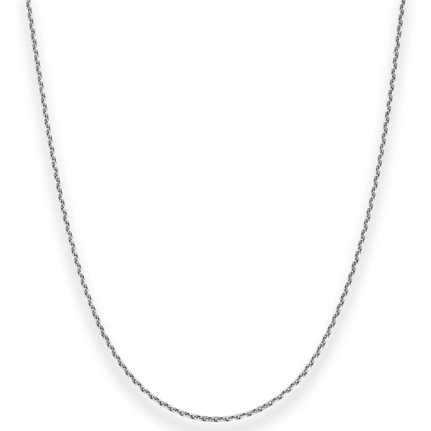 1,7mm Ankerkette diamantiert Kette Collier Halskette aus 333 Gold Weißgold 45cm