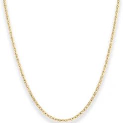 2mm Ankerkette diamantiert Kette Collier Halskette aus 585 Gold Gelbgold 50cm