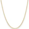 2mm Ankerkette diamantiert Kette Collier Halskette aus 750 Gold Gelbgold 50cm