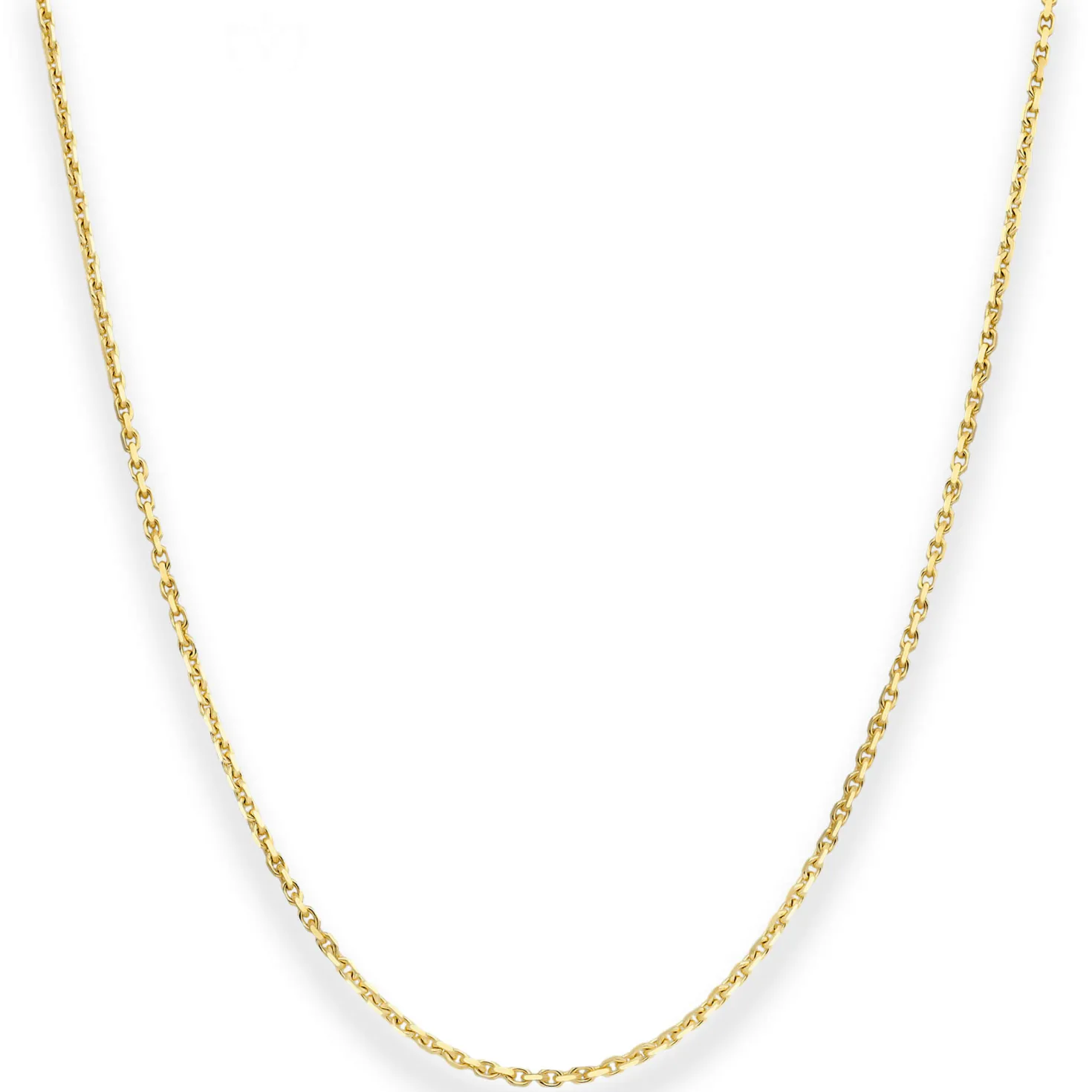1,3mm Ankerkette diamantiert Kette Collier Halskette aus 333 Gold Gelbgold 60cm