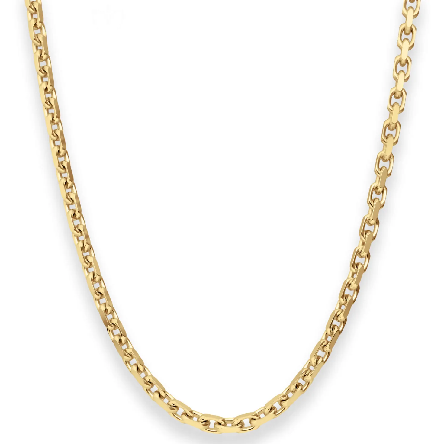 4mm Ankerkette diamantiert Kette Collier Halskette aus 333 Gold Gelbgold 60cm