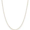 1,3mm Ankerkette diamantiert Kette Collier Halskette aus 585 Gold Gelbgold 40cm