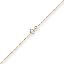 1,3mm Ankerkette diamantiert Kette Collier Halskette aus 333 Gold Gelbgold 42cm