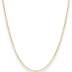 1,3mm Ankerkette diamantiert Kette Collier Halskette aus 333 Gold Gelbgold 38cm