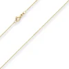1mm Ankerkette diamantiert Kette Collier Halskette aus 585 Gold Gelbgold 40cm