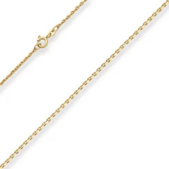 1,6mm Ankerkette diamantiert Kette Collier Halskette aus 333 Gold Gelbgold 50cm