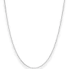 1,3mm Ankerkette diamantiert Kette Collier Halskette aus 333 Gold Weißgold 45cm