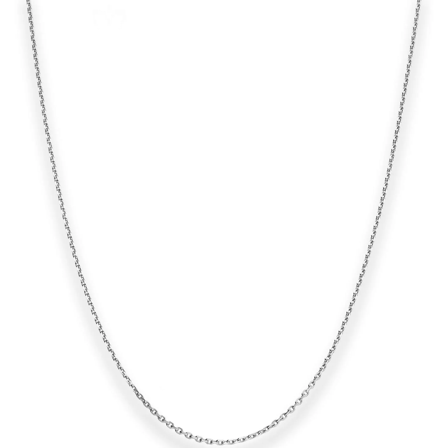 1,3mm Ankerkette diamantiert Kette Collier Halskette aus 333 Gold Weißgold 36cm