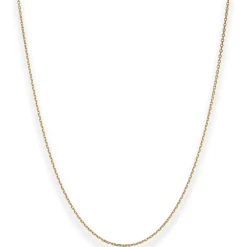 1,3mm Ankerkette diamantiert Kette Collier Halskette aus 333 Gold Gelbgold 38cm