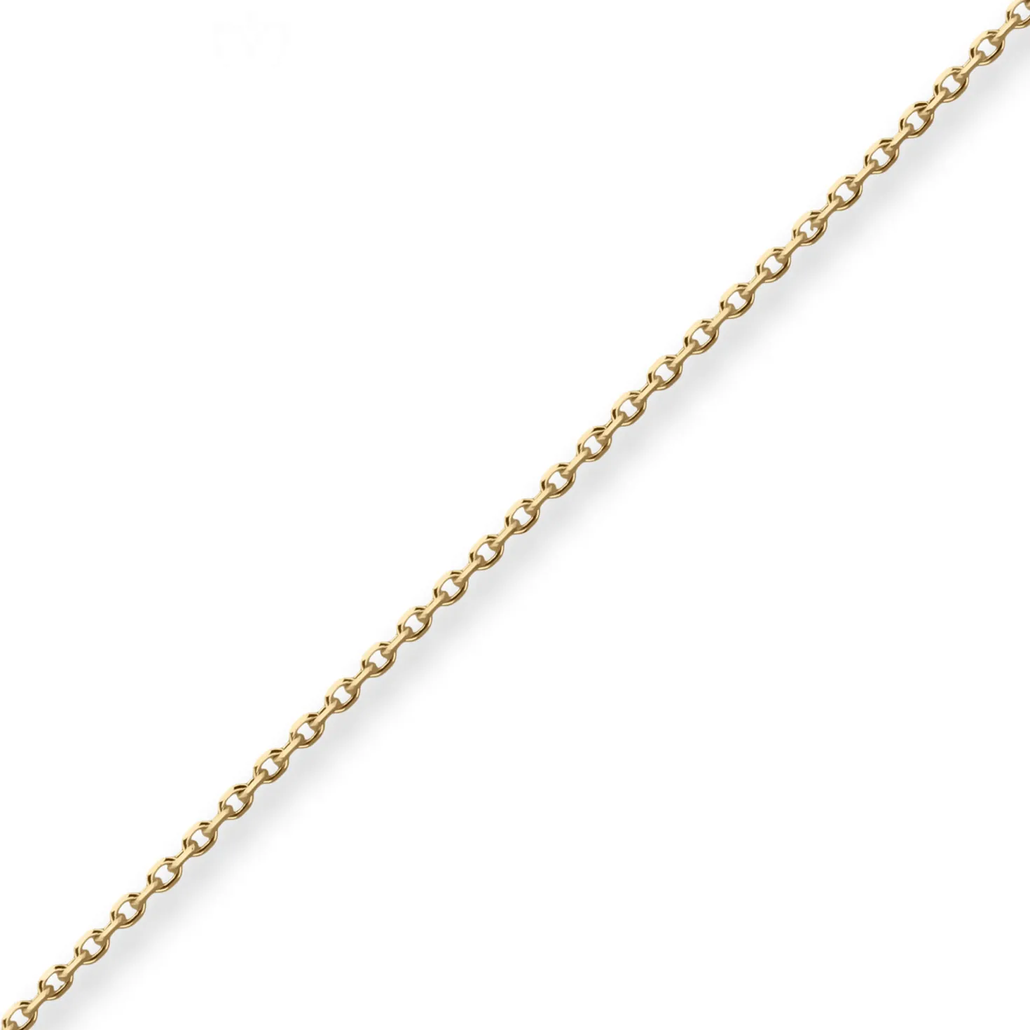 1,3mm Ankerkette diamantiert Kette Collier Halskette aus 333 Gold Gelbgold 38cm