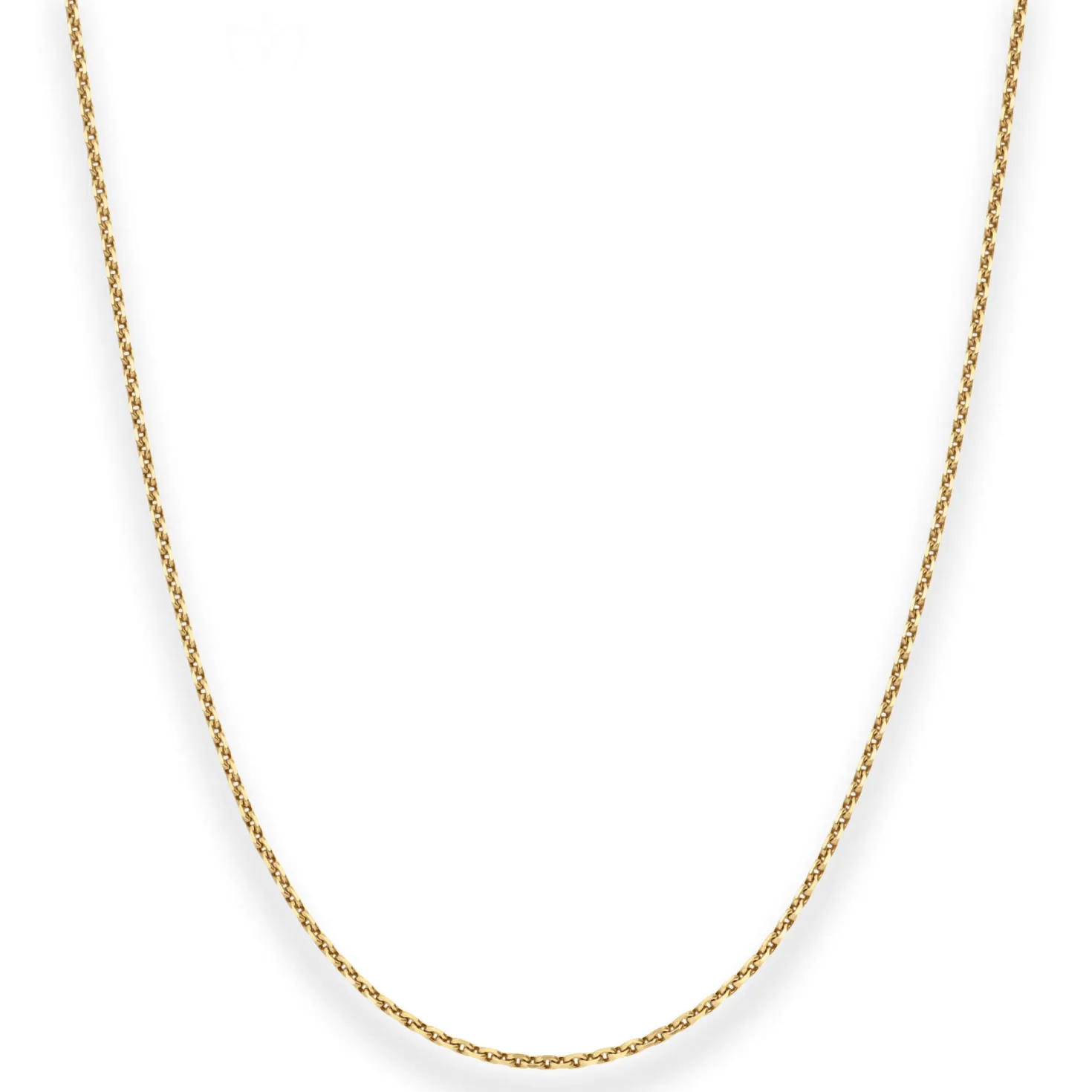 1,7mm Ankerkette diamantiert Kette Collier Halskette aus 333 Gold Gelbgold 38cm