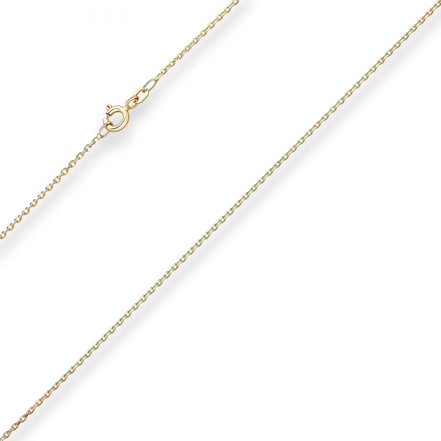 1,3mm Ankerkette diamantiert Kette Collier Halskette aus 333 Gold Gelbgold 36cm