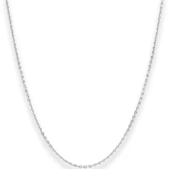 1,3mm Ankerkette diamantiert Silberkette Collier Halskette aus 925 Silber 60cm