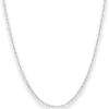 2mm Ankerkette diamantiert Silberkette Collier Halskette aus 925 Silber 75cm