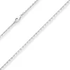 2mm Ankerkette diamantiert Silberkette Collier Halskette aus 925 Silber 80cm