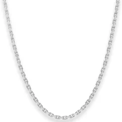 2,5mm Ankerkette diamantiert Silberkette Collier Halskette aus 925 Silber 45cm