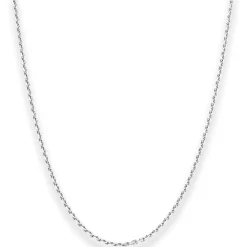 1,9mm Ankerkette diamantiert Silberkette Collier Halskette aus 925 Silber 45cm