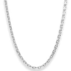 4mm Ankerkette diamantiert Silberkette Collier Halskette aus 925 Silber 55cm